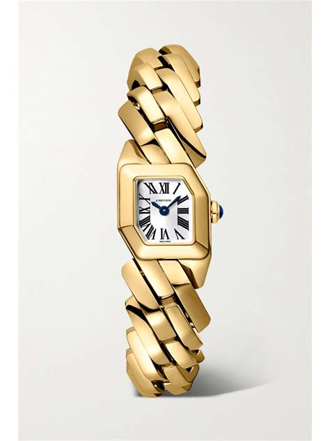 used gold cartier watch|cartier gold watch models.